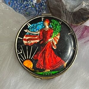 Walking Lady Liberty Coin Money Clip